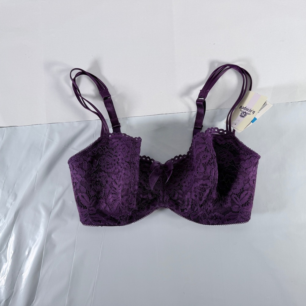 b.tempt'd by Wacoal Ciao Bella Balconette Underwire Bra Night Plum Purple 32DDD